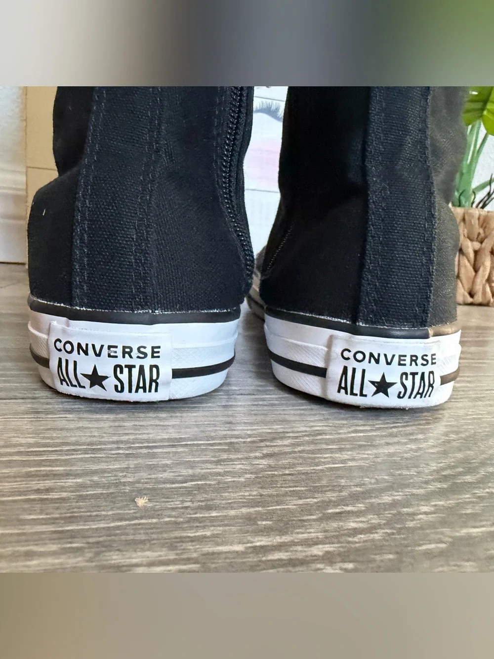 Like New Converse Chuck Taylor All Star XX Hi Knee High Black Boots Youth Size 3
